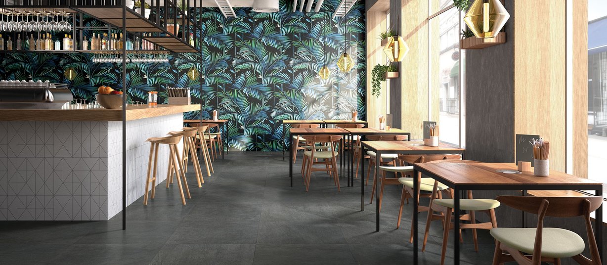 design concrete Anthracite tiles Modern style Light Commercial