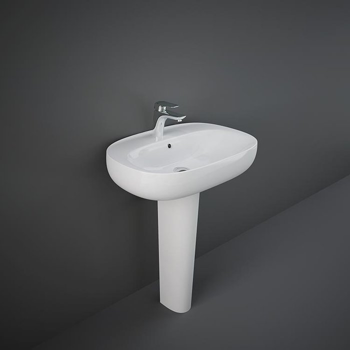 RAK-ILLUSION WASHBASIN FULL PEDESTAL 75 CM