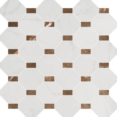 White / Mosaic / Smooth / Matt / Straight