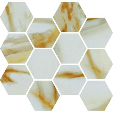 CALACATTA GOLD / Mosaic / Smooth / High glossy / Straight