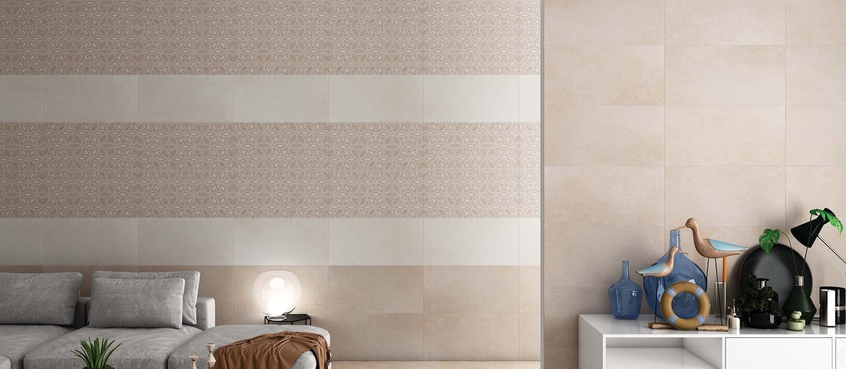 brecitonia Beige, Brown and Mix tiles Modern style Living