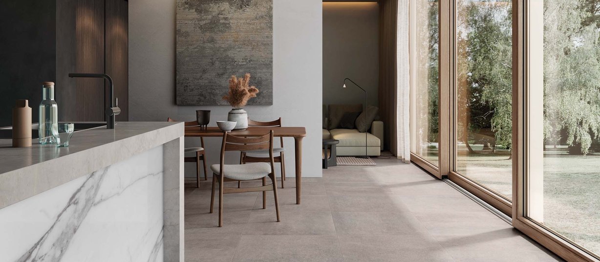 City stone Brown tiles Modern style Living