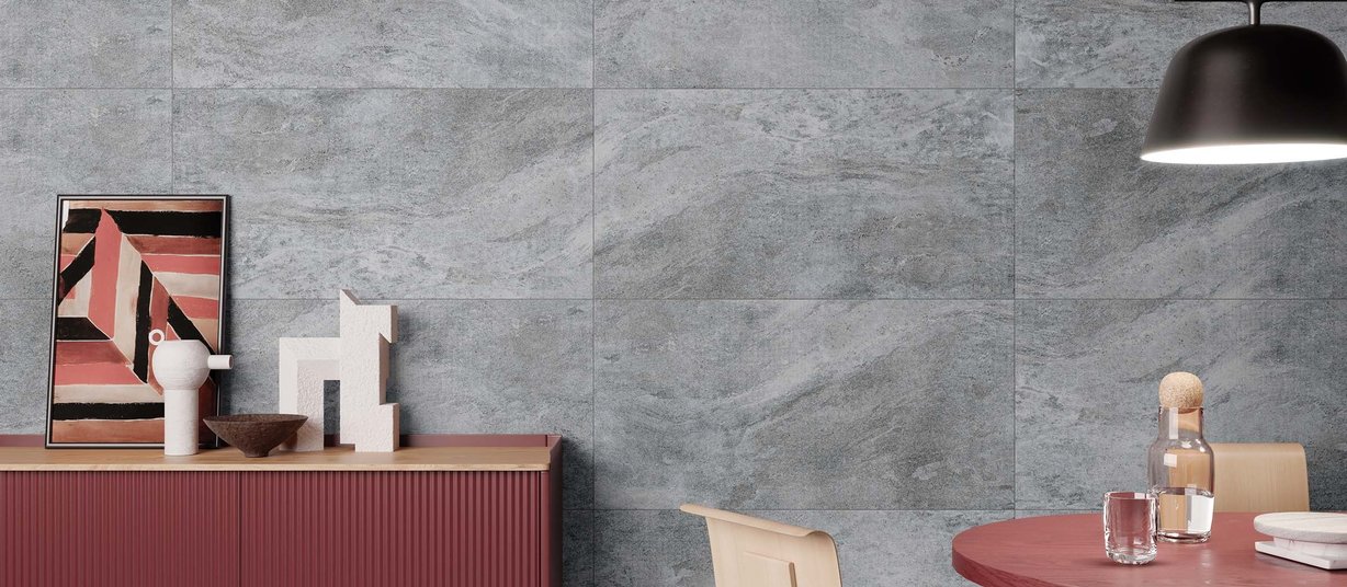 curton Grey tiles Modern style Living