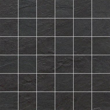 Negro / Mosaico / Estructura Ligera / Satinado / Derecho
